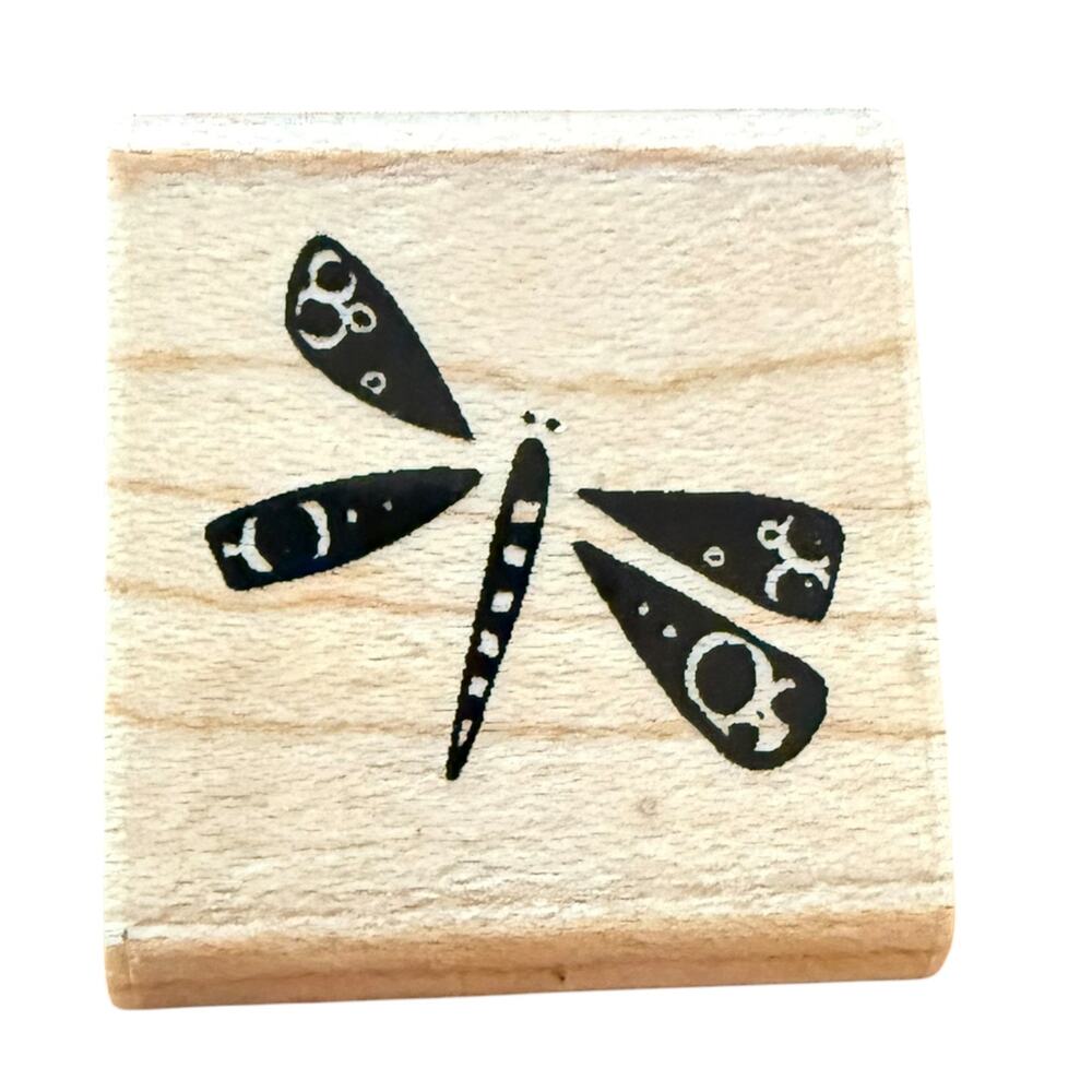CTMH Small Dragonfly Crafting Card Making Rubber Stamp